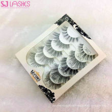 Private Label Custom Packages Double-layered Silk Strip Eyelashes